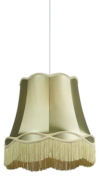 Retro závesné svietidlo zelené 45 cm - Granny