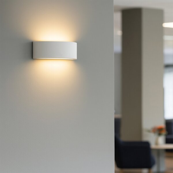 Rustikálna nástenná lampa z omietky - Aurel Novo