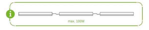 ACA Lighting LED lineárne svietidlo DAPO 12W/230V/6000K/1250Lm/120°/IP20/900mm