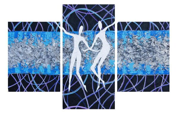 Moderný obraz tanečníkov (90x60 cm)