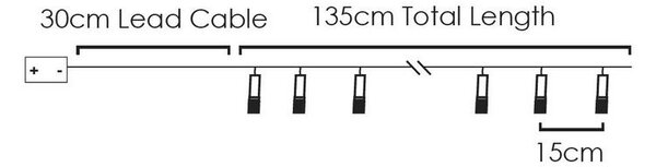 ACA Lighting LED vianočné girlanda - drevené perníčky, teplá biela, 2x batéria AA, 160 cm, IP20