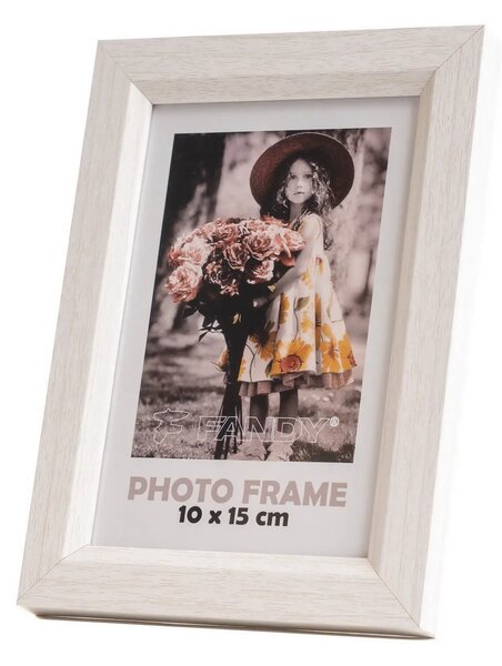 FANDY Drevený fotorámik Bevel 10x15 1 béžový