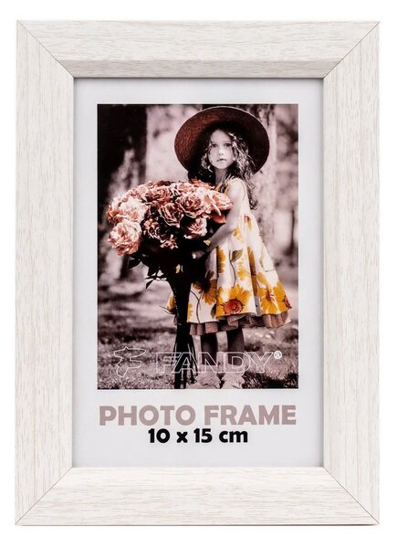 FANDY Drevený fotorámik Bevel 10x15 1 béžový