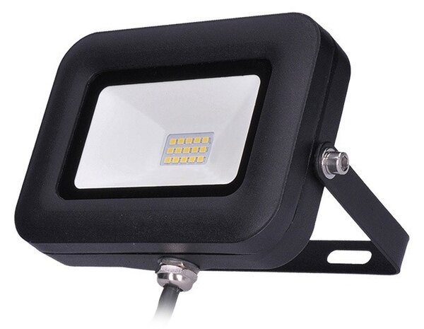 SOLIGHT LED reflektor PRO 10W/230V/850Lm/5000K/120°/IP65, čierny
