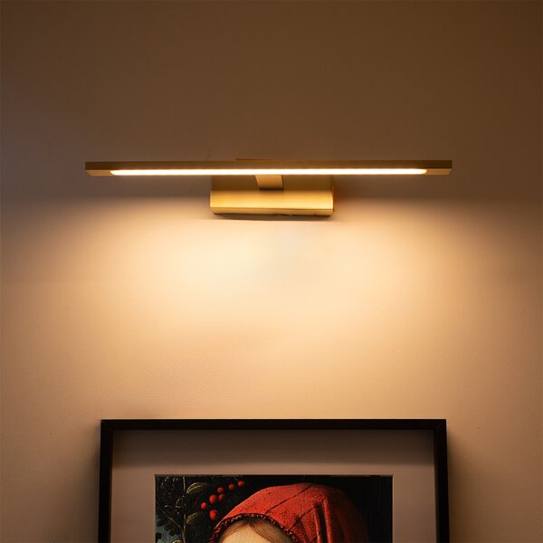 Nástenná lampa mosadz 41,5 cm vrátane LED IP44 - Jerre