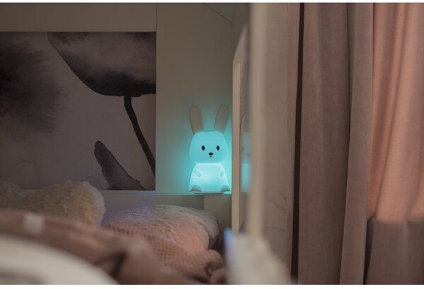 Biele LED detské nočné svetlo Bunny - Star Trading