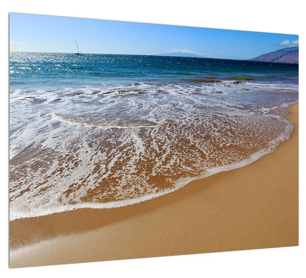 Obraz morskej piesočnatej pláže (70x50 cm)
