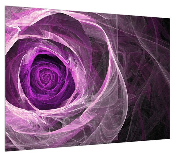 Moderný obraz fialovej ruže (70x50 cm)
