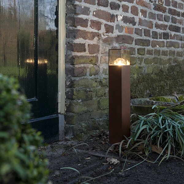 Priemyselná vonkajšia stojaca lampa hrdzavohnedá 50 cm IP44 - Denmark
