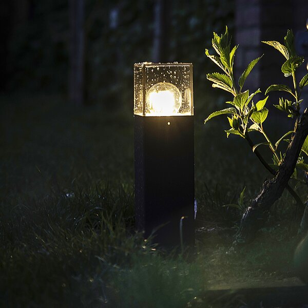 Moderná vonkajšia stojaca lampa 30 cm tmavosivá IP44 - Denmark
