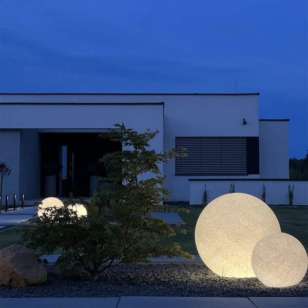 Moderná vonkajšia lampa sivá 77 cm IP65 - Nura