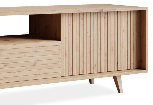 Široký stolík pod TV PRESIDIO - dub artisan