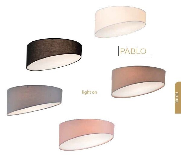 ACA DECOR Stropné svietidlo PABLO max. 3x60W/E27/230V/IP20, kruhové ružové