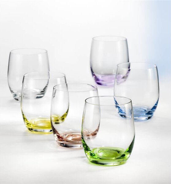 BOHEMIA RAINBOW POHÁR NA WHISKY 300ML SADA 6 KS