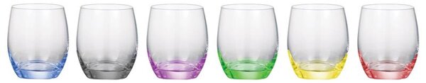 BOHEMIA RAINBOW POHÁR NA WHISKY 300ML SADA 6 KS
