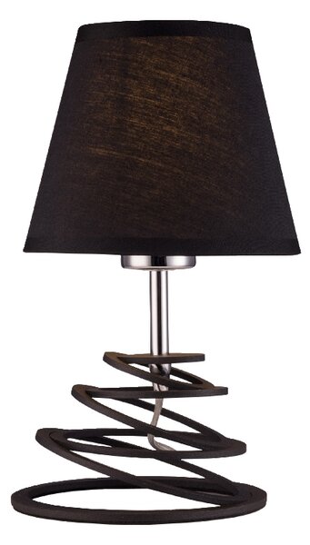 ACA DECOR Stolová lampa LAGOS max. 60W/E27/230V/IP20, čierna