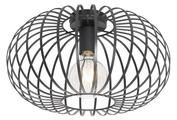 Inteligentné stropné svietidlo čierne 39 cm vrátane Wi-Fi G95 - Johanna
