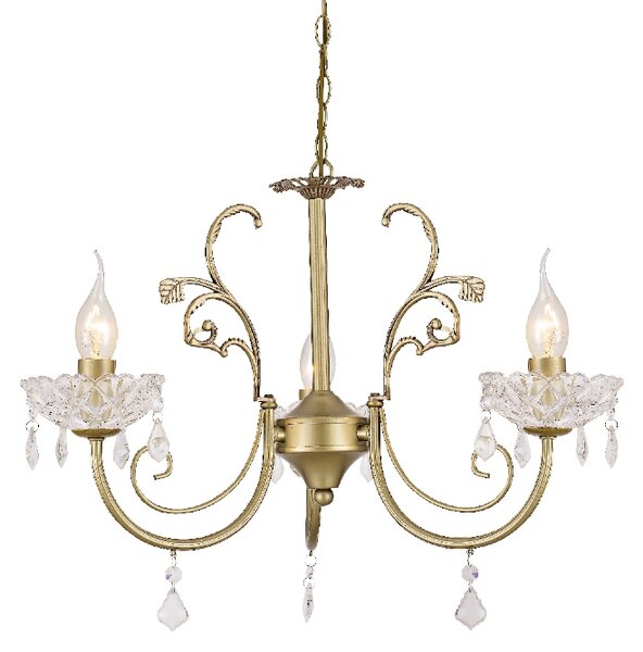 ACA DECOR Závesné svietidlo FABERGE max. 3x40W/E14/230V/IP20