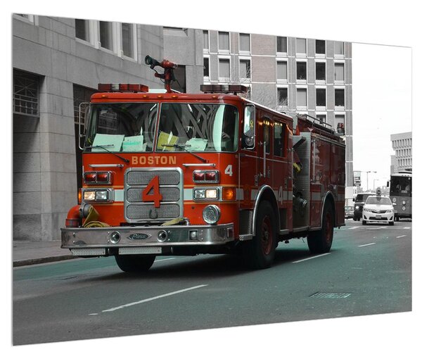 Obraz hasičského auta (90x60 cm)