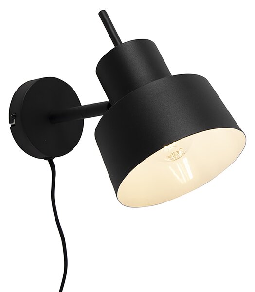 Inteligentná nástenná lampa čierna vrátane Wifi A60 - Chappie