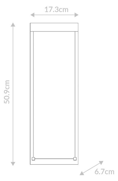 VONKAJŠIE NÁSTENNÉ SVIETIDLO, 50,9/17,3/6,7 cm Elstead Lighting - Vonkajšie osvetlenie