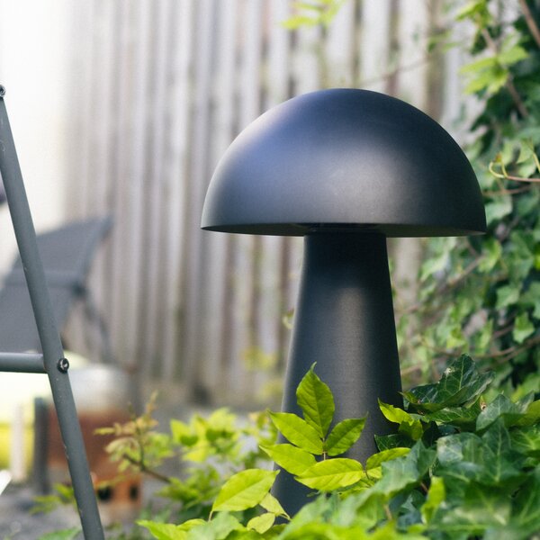 Vonkajšia stojaca lampa čierna 50 cm - Mushroom