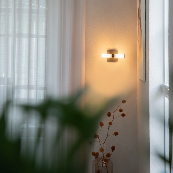 Moderná nástenná lampa do kúpeľne čierna IP44 2-svetlo - Bath