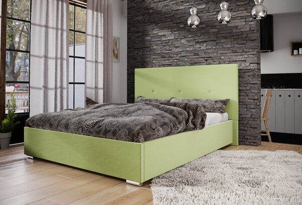 Manželská posteľ 160x200 FLEK 2 - žlto-zelená