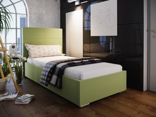 Jednolôžková posteľ 80x200 FLEK 4 - žltá