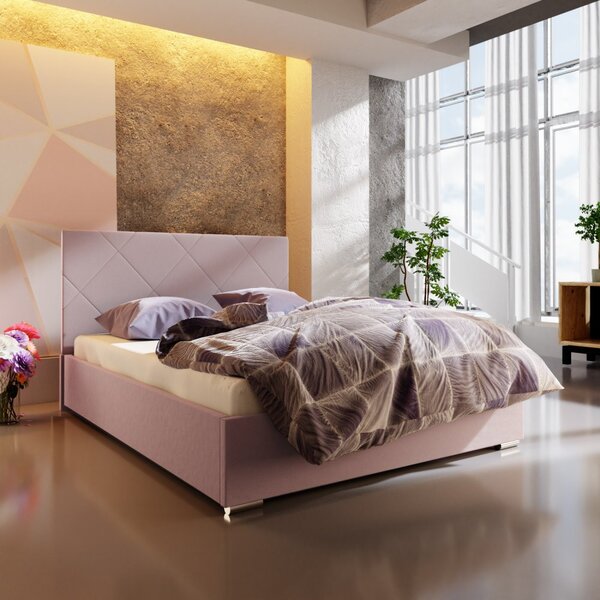 Manželská posteľ 140x200 FLEK 5 - ružová