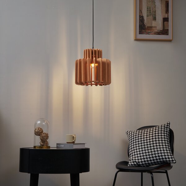 Retro závesná lampa oranžová - Felt