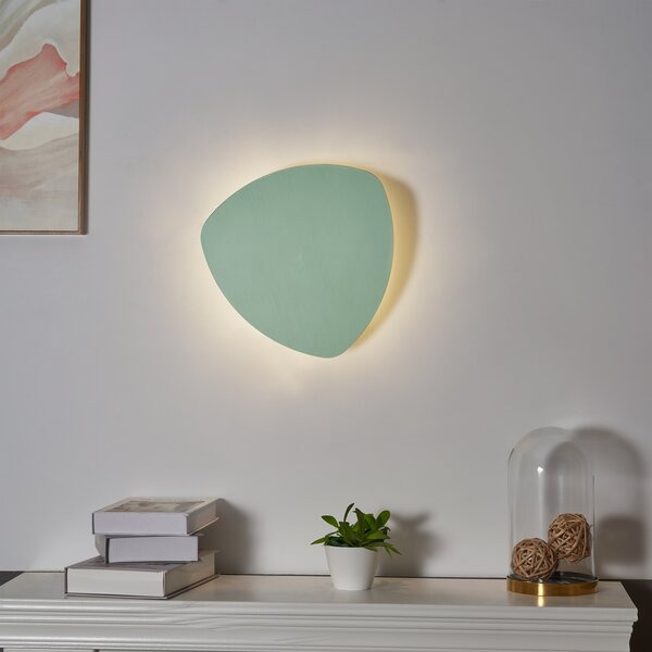 Dizajnová nástenná lampa zelená organická 32 cm 2-svetlá - Pulley