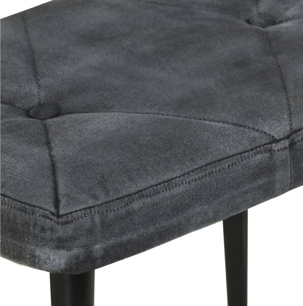 Hojdacie kreslo s taburetom BestBerg 339702 / 56 × 74 × 93 cm / čierna