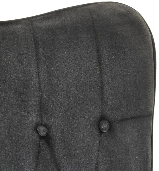 Hojdacie kreslo s taburetom BestBerg 339702 / 56 × 74 × 93 cm / čierna