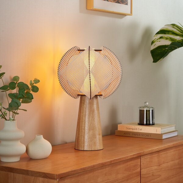 Japandi stolná lampa béžová 45cm - Gertie
