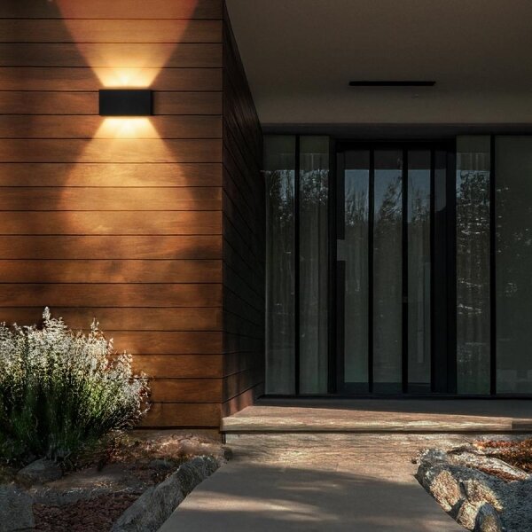 Brilagi - LED Vonkajšie nástenné svietidlo DOUBLE CUBE LED/12W/230V čierna IP65