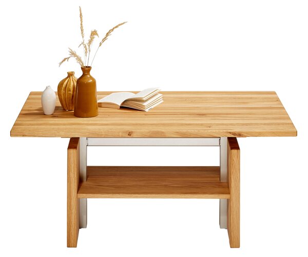 KONFERENČNÝ STOLÍK, farba duba, drevo, kov, 110/65/55-69 cm Linea Natura - Stolíky do obývačky, Online Only