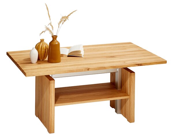 KONFERENČNÝ STOLÍK, farba duba, drevo, kov, 110/65/55-69 cm Linea Natura - Stolíky do obývačky, Online Only