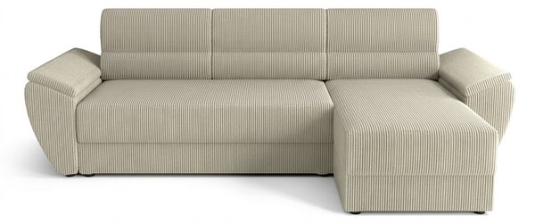 Rozkladacia obojstranná sedacia súprava do L TAVERO 251x140 cm, svetlobéžová