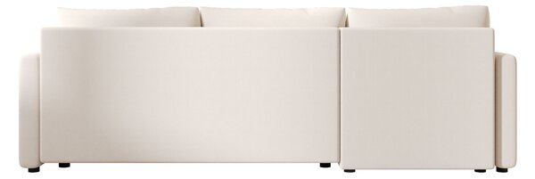 Rozkladacia obojstranná sedacia súprava do L VENORIA 220x143 cm, krémová + 2 vankúšiky ZDARMA