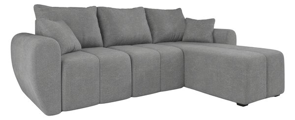 Rozkladacia obojstranná sedacia súprava do L SEVIO 246x145 cm, sivá + 2 vankúšiky ZDARMA