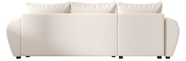 Rozkladacia obojstranná sedacia súprava do L SEVIO 246x145 cm, krémová + 2 vankúšiky ZDARMA