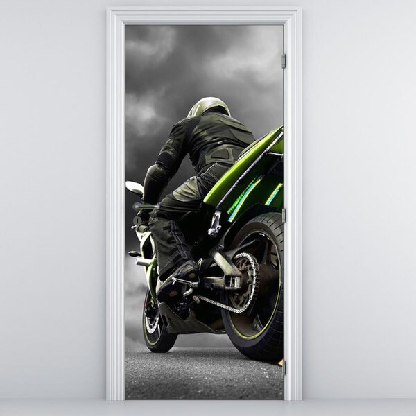 Fototapeta na dvere - motorka (95x205cm)