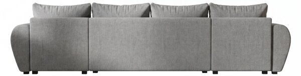 Rozkladacia obojstranná sedacia súprava do U SEVIO 311x145 cm, sivá + 2 vankúšiky ZDARMA