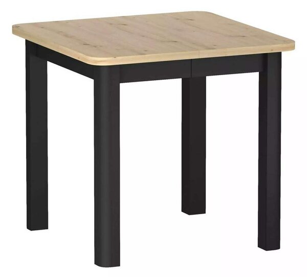 Jedálenský stôl Snyder 80, dub artisan / čierna