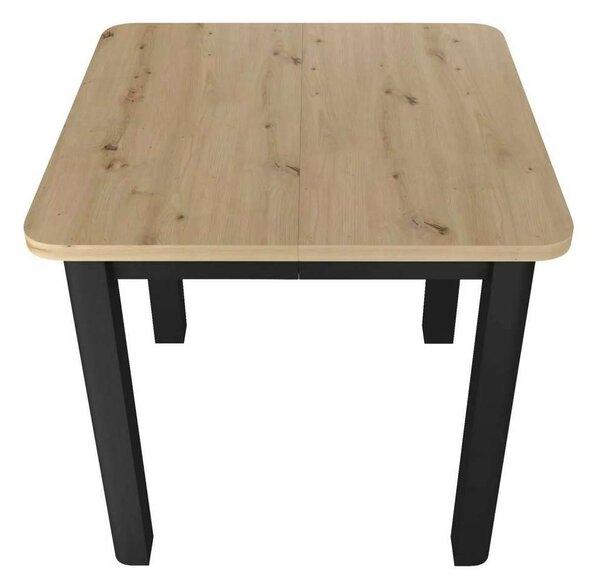 Jedálenský stôl Snyder 80, dub artisan / čierna
