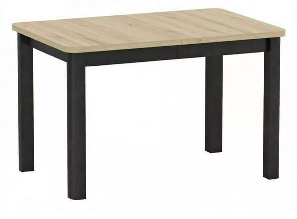 Jedálenský stôl Snyder 120, dub artisan / čierna
