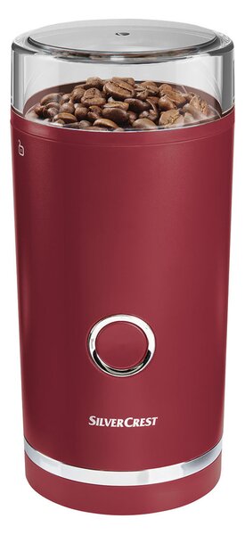 SILVERCREST® Elektrický mlynček na kávu SKMS 180 A1 (červená) (100362245)
