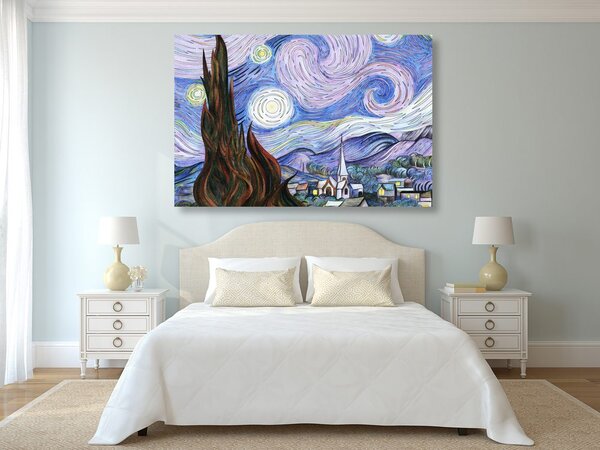 Obraz reprodukcia Hviezdna noc - Vincent van Gogh