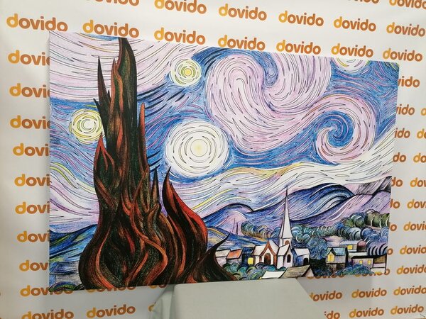 Obraz reprodukcia Hviezdna noc - Vincent van Gogh
